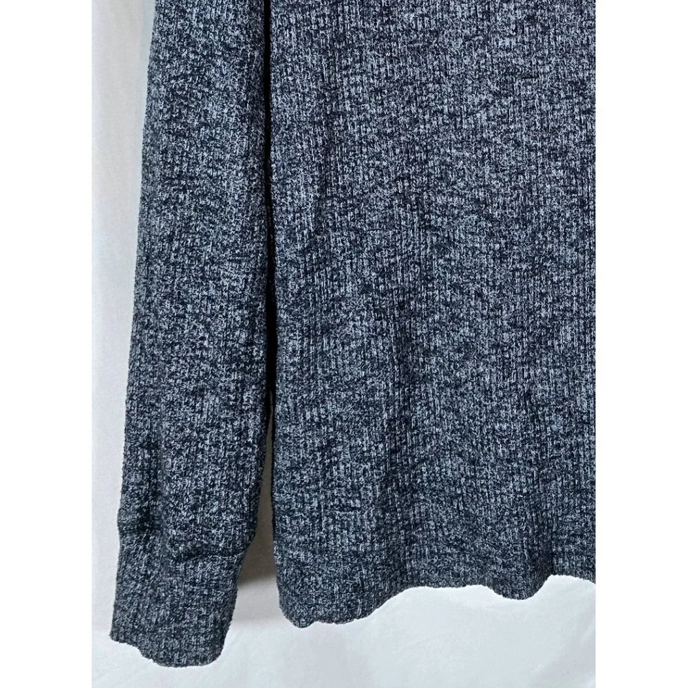 J. Crew Womens Blue Gray‎ Long Sleeve Fine-Ribbed Turtleneck Sweater Size Large